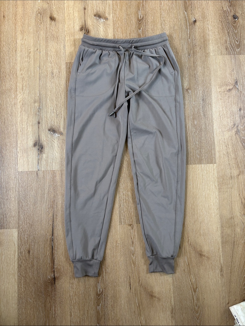 Rachel Zoe Taupe Drawstring Joggers with pockets